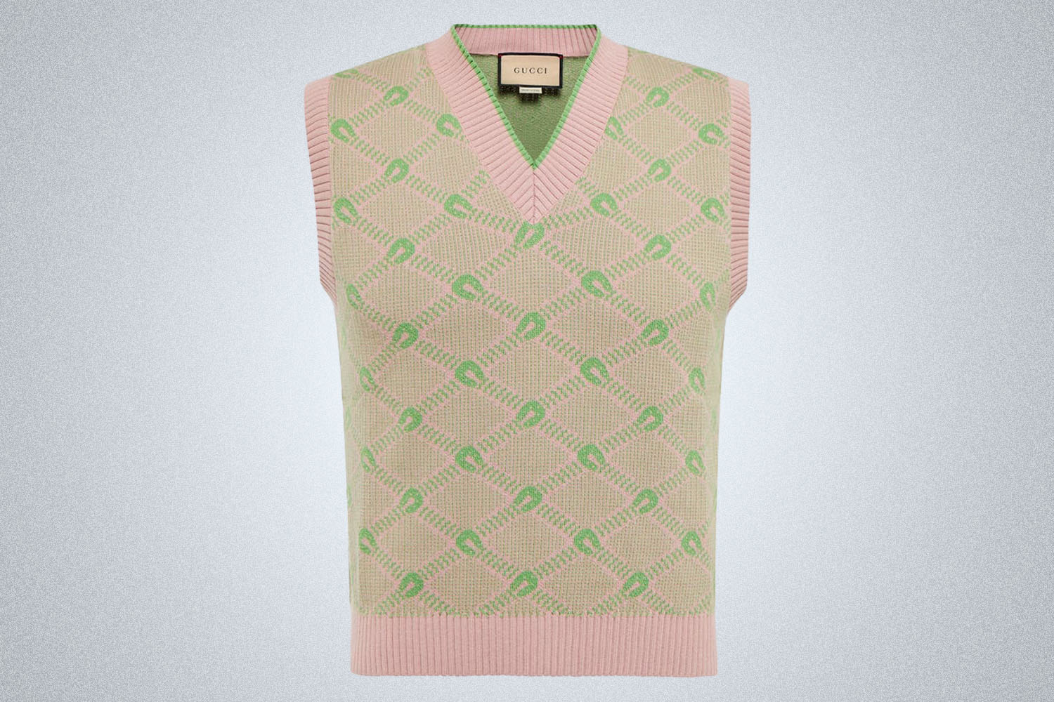 Gucci Jacquard-Knit Sweater Vest